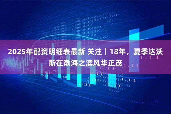 2025年配资明细表最新 关注｜18年，夏季达沃斯在渤海之滨风华正茂